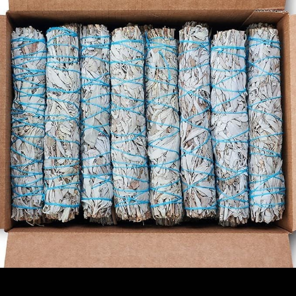 Natural Sage Smudge Sticks - Blue